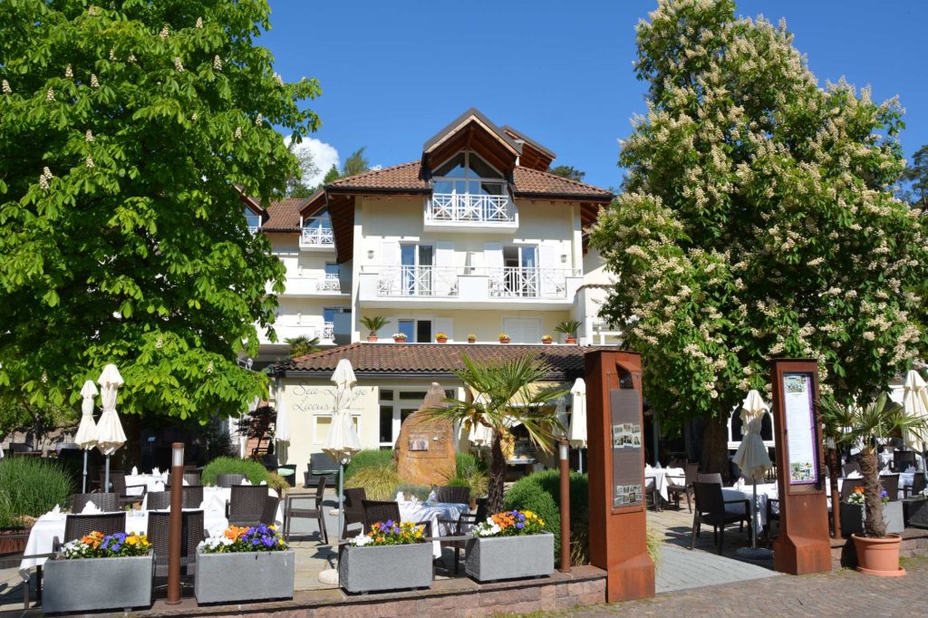 Das Hotel am Montiggler See mit Restaurant